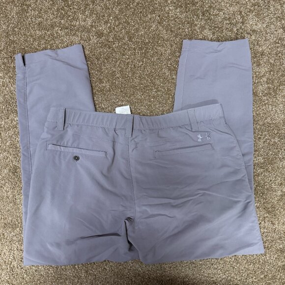 Under Armour Showdown Coach's Golf Pants Men 38x30 Gray Nylon Blend Straight Leg - Picture 13 of 15